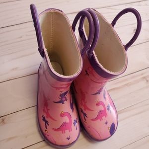 Girl Dinosaur rain boots